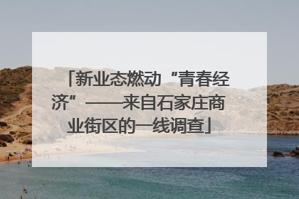 新业态燃动“青春经济”——来自石家庄商业街区的一线调查