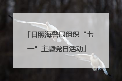 日照海警局组织“七一”主题党日活动