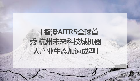 智澄AITR5全球首秀 杭州未来科技城机器人产业生态加速成型