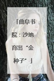曲阜书院：沙地育出“金种子”