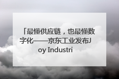 最懂供应链，也最懂数字化——京东工业发布Joy Industrial 重塑工业未来