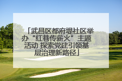 武昌区都府堤社区举办“红巷传薪火”主题活动 探索党建引领基层治理新路径