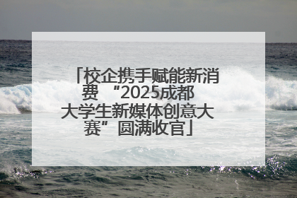 校企携手赋能新消费 “2025成都大学生新媒体创意大赛”圆满收官