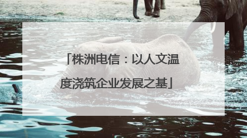 株洲电信：以人文温度浇筑企业发展之基