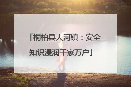 桐柏县大河镇：安全知识浸润千家万户