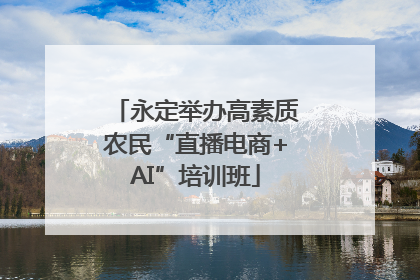 永定举办高素质农民“直播电商+AI”培训班