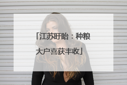 江苏盱眙：种粮大户喜获丰收
