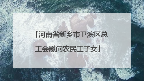 河南省新乡市卫滨区总工会慰问农民工子女