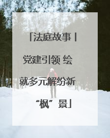 法庭故事丨党建引领 绘就多元解纷新“枫”景