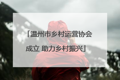 温州市乡村运营协会成立 助力乡村振兴