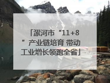 漯河市“11+8”产业链培育 带动工业增长领跑全省