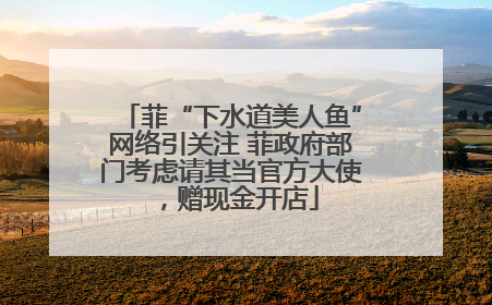 菲“下水道美人鱼”网络引关注 菲政府部门考虑请其当官方大使，赠现金开店