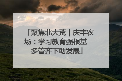 聚焦北大荒｜庆丰农场：学习教育强根基 多管齐下助发展