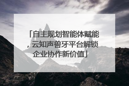 自主规划智能体赋能，云知声兽牙平台解锁企业协作新价值