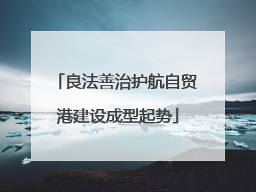 良法善治护航自贸港建设成型起势