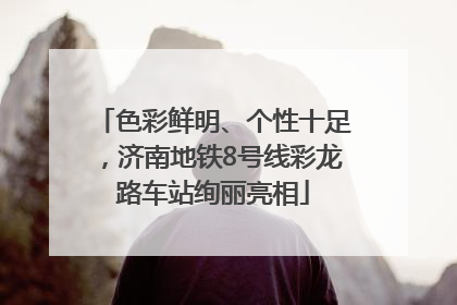 色彩鲜明、个性十足，济南地铁8号线彩龙路车站绚丽亮相