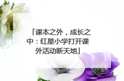 课本之外，成长之中：红星小学打开课外活动新天地