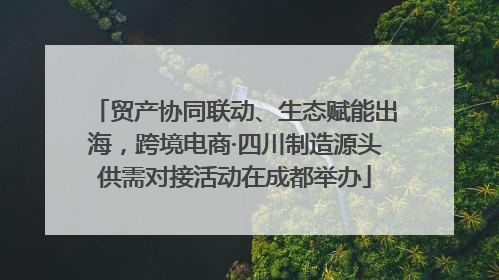 贸产协同联动、生态赋能出海，跨境电商·四川制造源头供需对接活动在成都举办