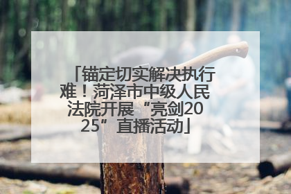 锚定切实解决执行难！菏泽市中级人民法院开展“亮剑2025”直播活动