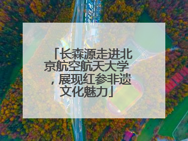长森源走进北京航空航天大学，展现红参非遗文化魅力