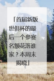 首届新版世俱杯的最后一个参赛名额花落谁家？本周末揭晓