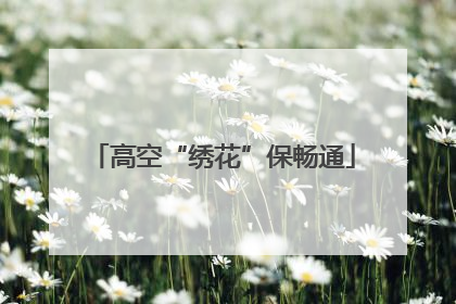 高空“绣花”保畅通