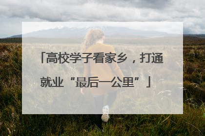 高校学子看家乡，打通就业“最后一公里”