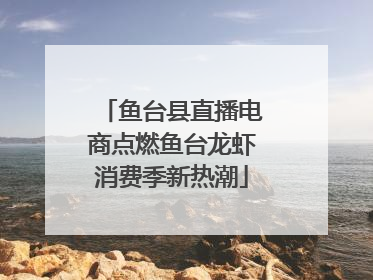 鱼台县直播电商点燃鱼台龙虾消费季新热潮