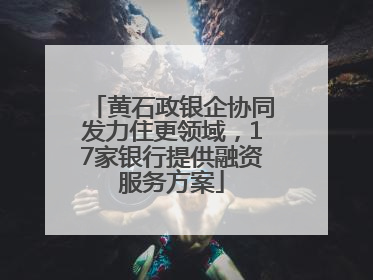 黄石政银企协同发力住更领域，17家银行提供融资服务方案
