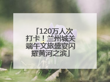 120万人次打卡！兰州城关端午文旅盛宴闪耀黄河之滨