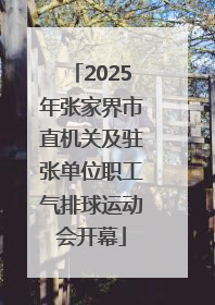 2025年张家界市直机关及驻张单位职工气排球运动会开幕