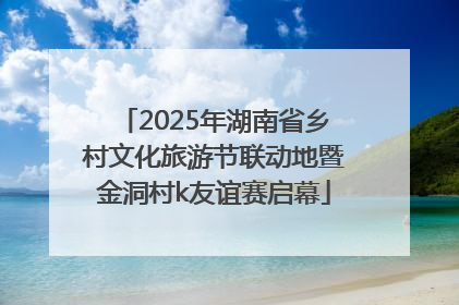 2025年湖南省乡村文化旅游节联动地暨金洞村k友谊赛启幕