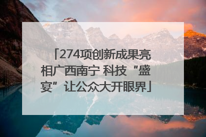 274项创新成果亮相广西南宁 科技“盛宴”让公众大开眼界