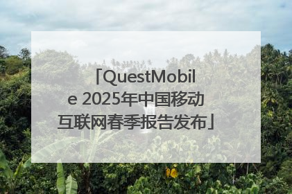 QuestMobile 2025年中国移动互联网春季报告发布